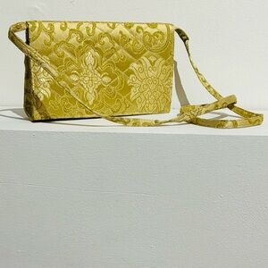 Vintage 60s/70s Gold Brocade Vintage Crossbody/Shoulder Bag